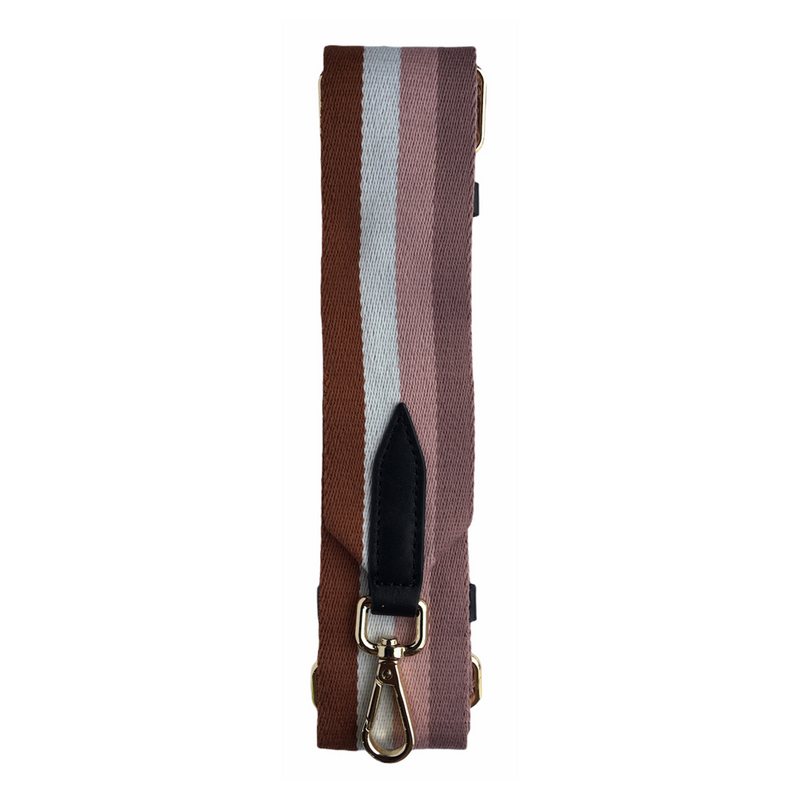 Wide Replacement Bag Strap Brown Stripes