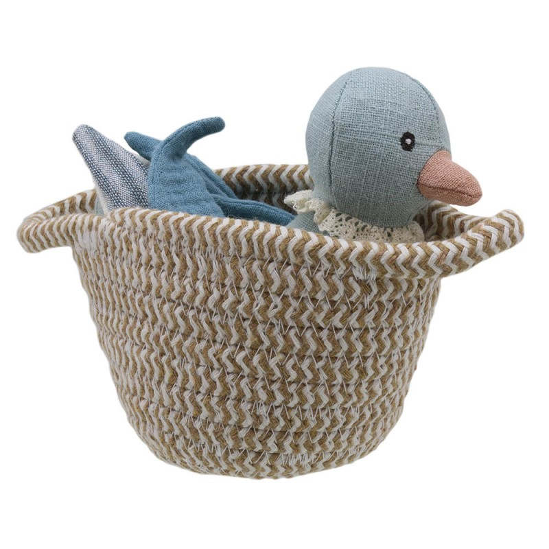Wilberry Pets In Basket: Duck Blue