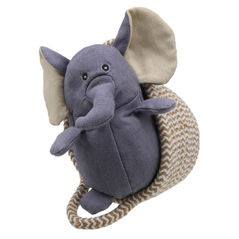 Wilberry Soft Toy Pets In Basket Elephant Grey WB001811 main