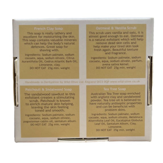 Wild-Olive Classic Handmade Soap Collection CLASSICCOLL back