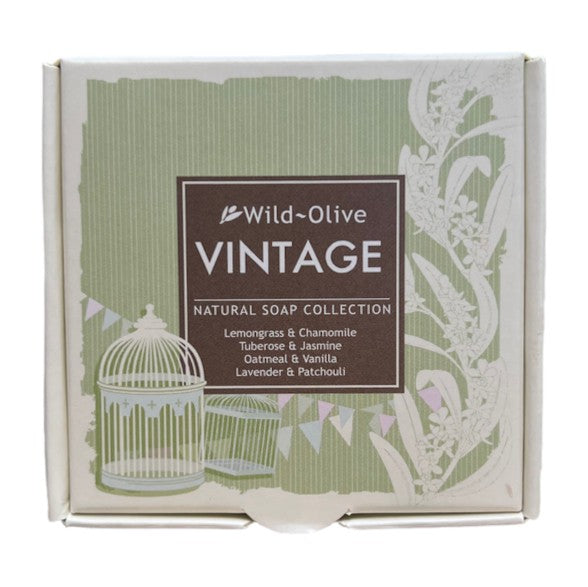 Wild-Olive Vintage Handmade Soap Collection VINTAGECOLLECTION front