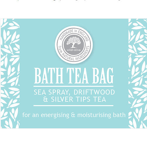 Wild Olive Bath Tea Bag Sea Spray Driftwood & Silver Tips Tea