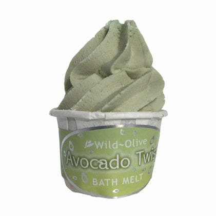 Wild Olive Souffle Bath Melt Avocado Twist front