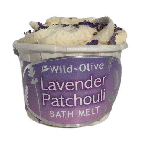 Wild Olive Souffle Bath Melt Lavender & Patchouli front