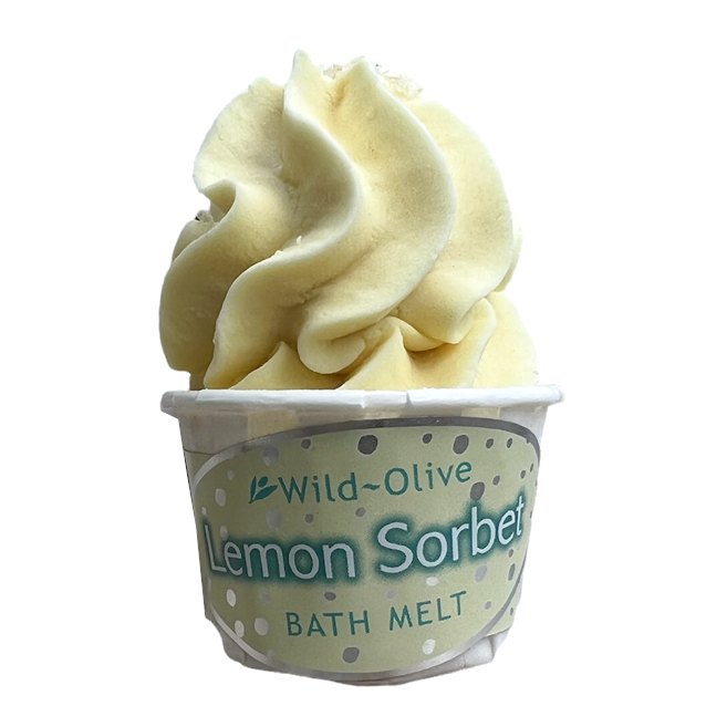 Wild Olive Souffle Bath Melt Lemon Sorbet front