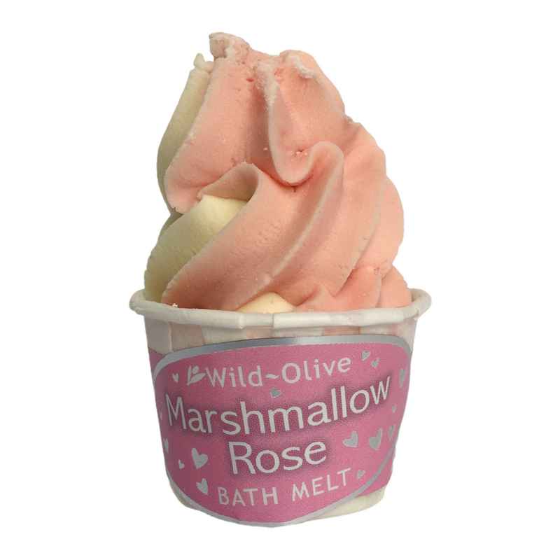 Wild Olive Souffle Bath Melt Marshmallow Rose front