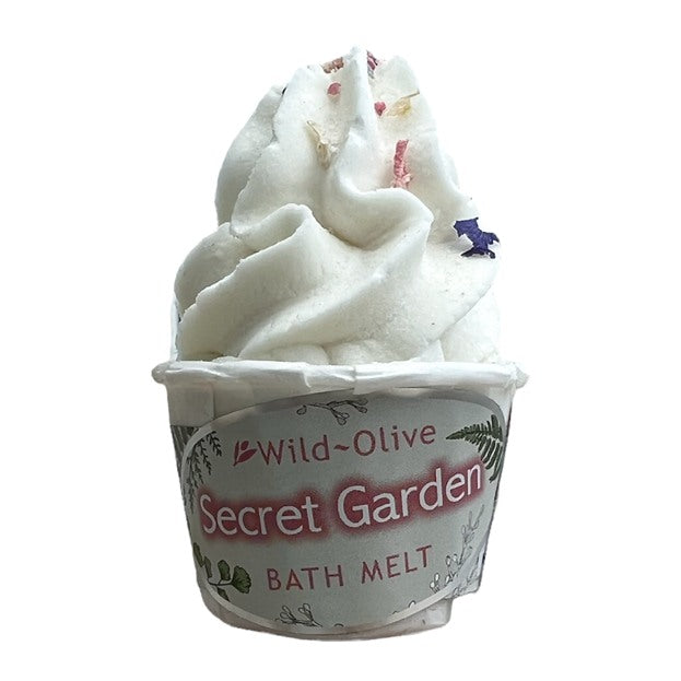 Wild Olive Souffle Bath Melt Secret Garden front