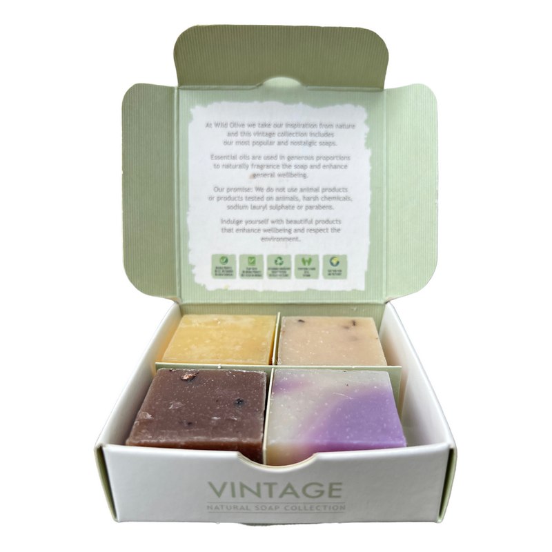 Wild-Olive Vintage Handmade Soap Collection VINTAGECOLLECTION open