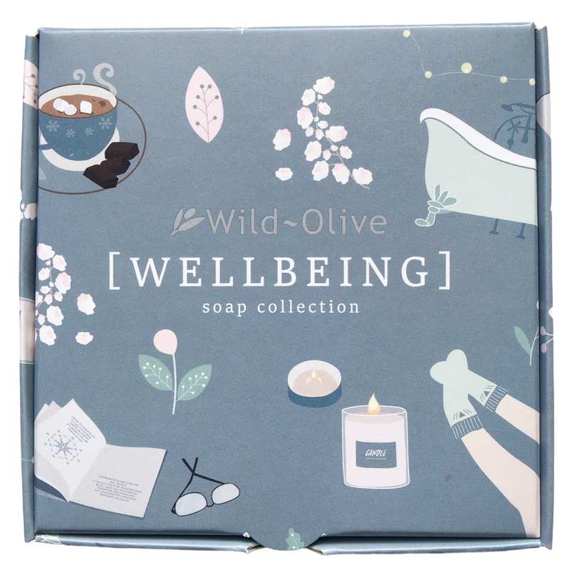 Wild Olive Wellbeing Soap Collection front
