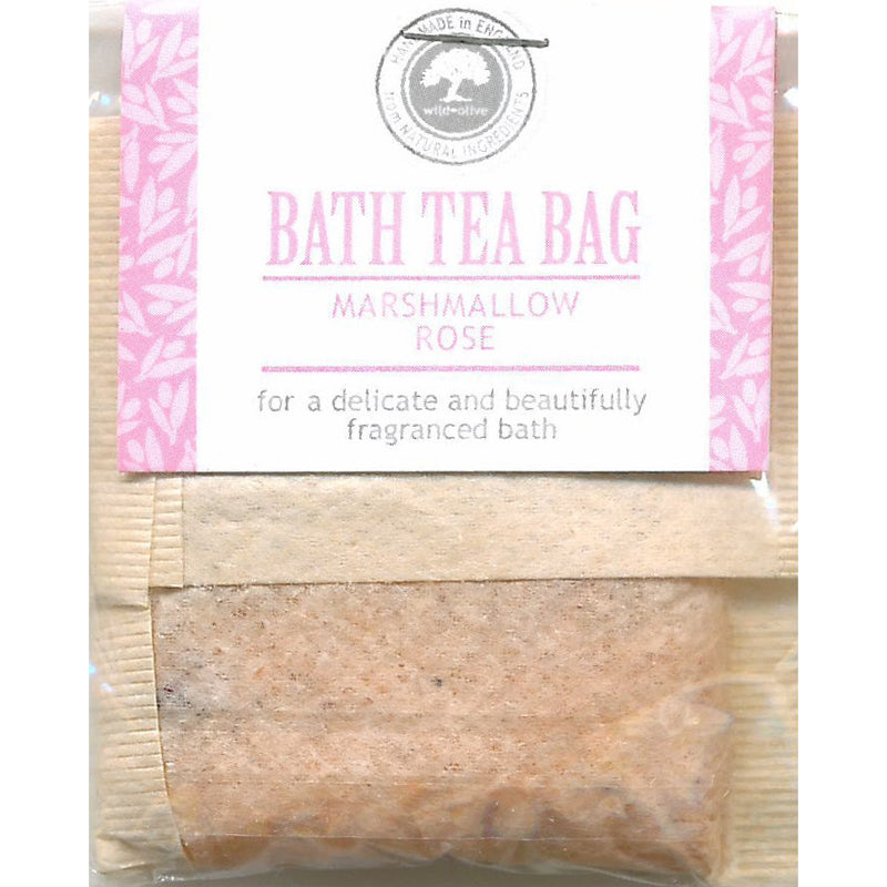 Wild Olive Marshmallow Rose Bath Teabag