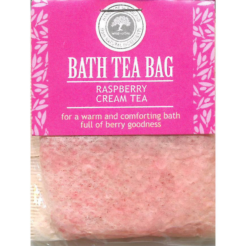 Wild Olive Raspberry Cream Tea Bath Teabag