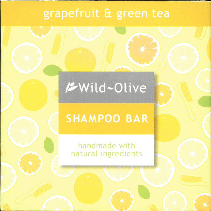 Wild Olive Shampoo Bar Grapefruit & Green Tea front