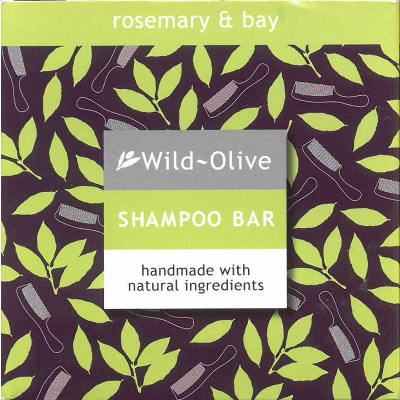 Wild Olive Shampoo Bar Rosemary & Bay front