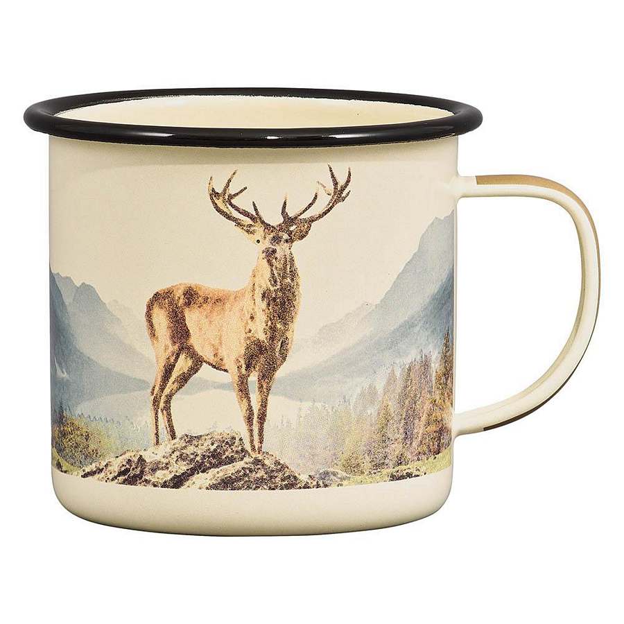 Gentlemen's Hardware Great Outdoors Deer Enamel Mug GEN371 front