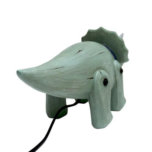 Wood Effect Cute Triceratops Light back