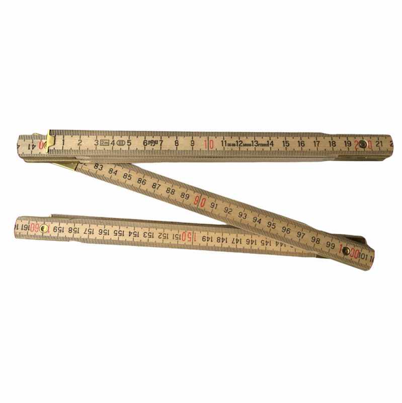 Wooden Folding Ruler opened