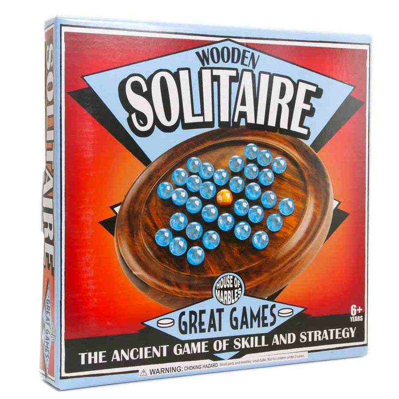 Wooden Solitaire box front