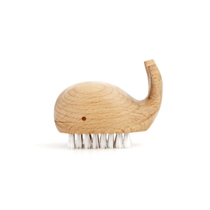 Wooden Whale Nail Brush HW05