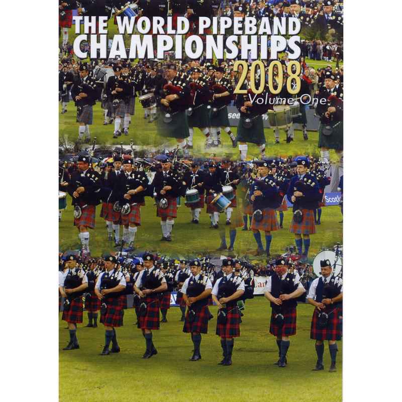 World Pipeband Championships 2008 Vol 1 DVD DVMON108 front