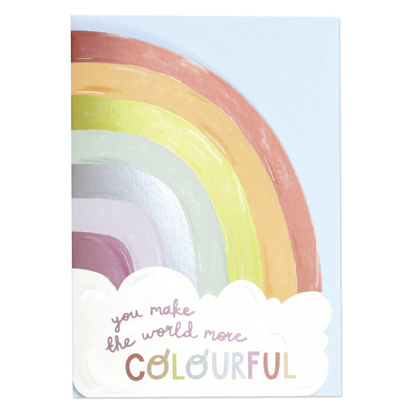 You Make The World More Colourful card front