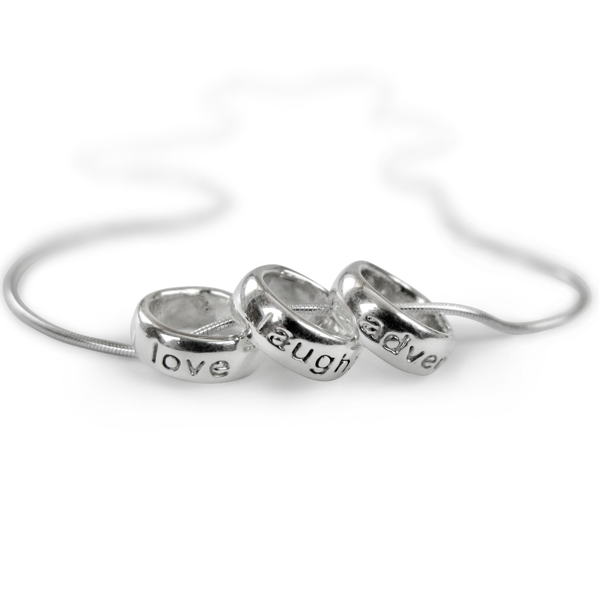 Life Necklace - Love, laughter, adventure