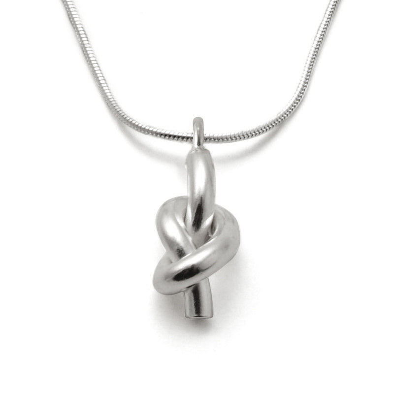 Silver Lucky Knot Necklace